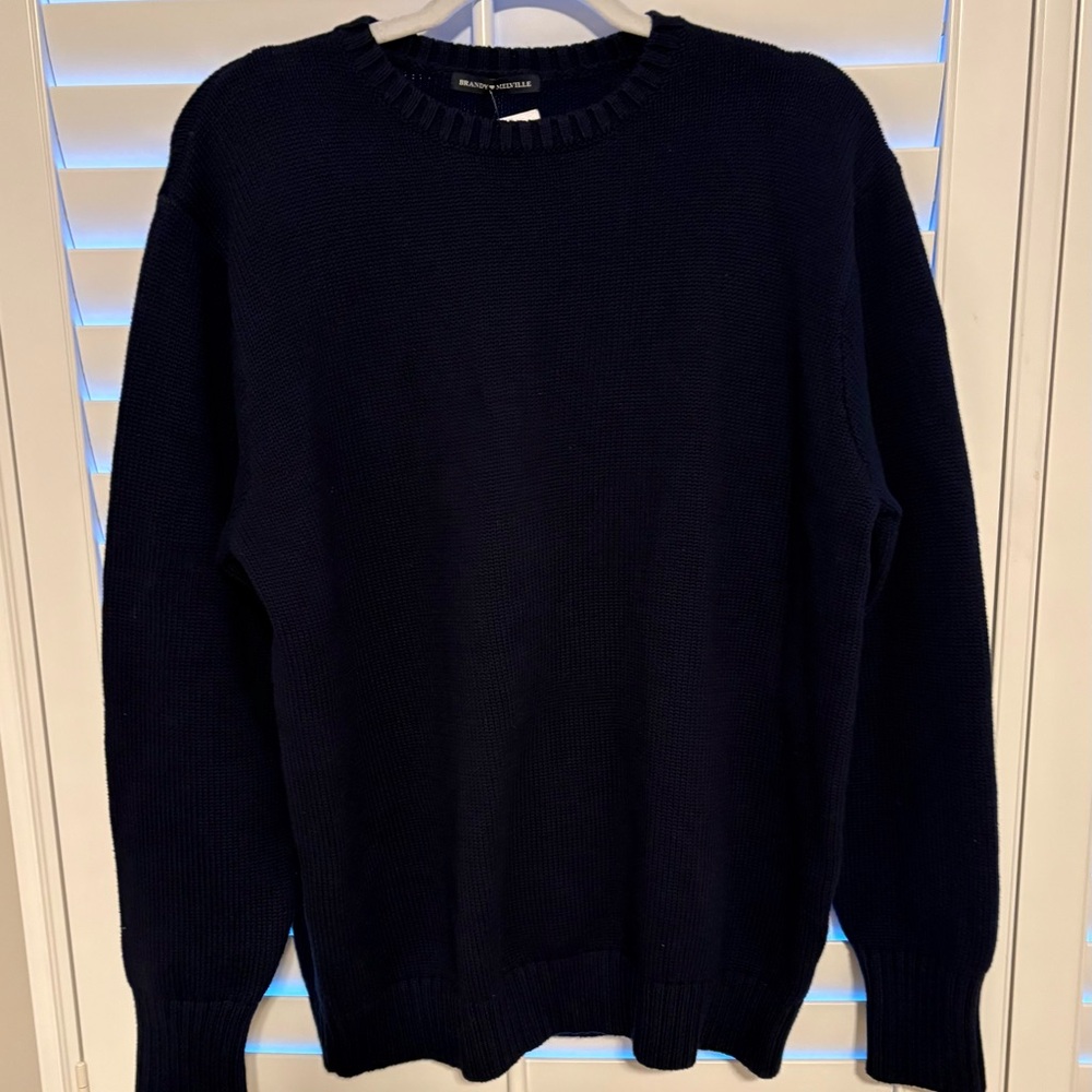 NWT Brandy Melville Navy Crewneck Sweater. One size